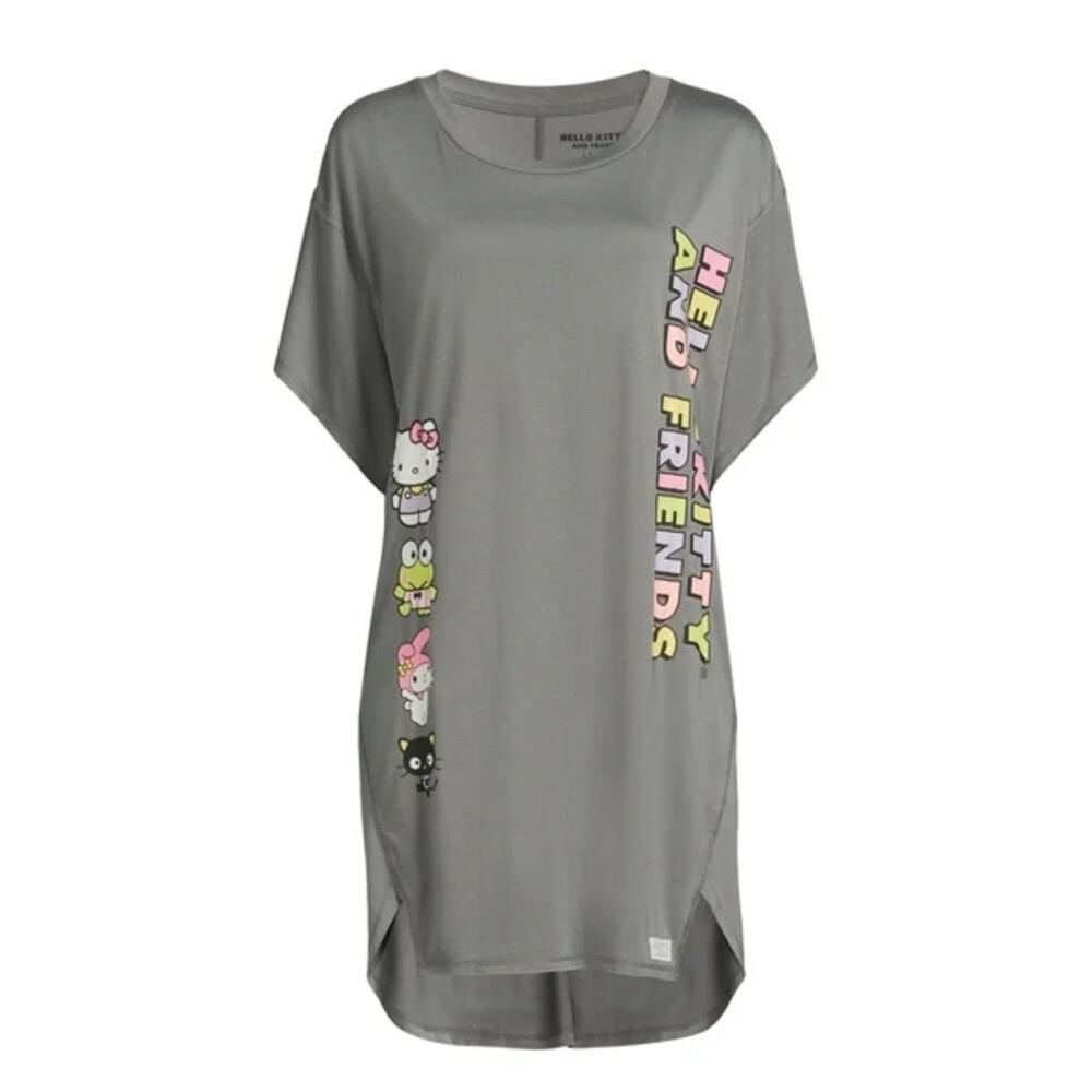 Hello Kitty Women’s Graphic Sleepshirt with Short Sleeves, Size XL